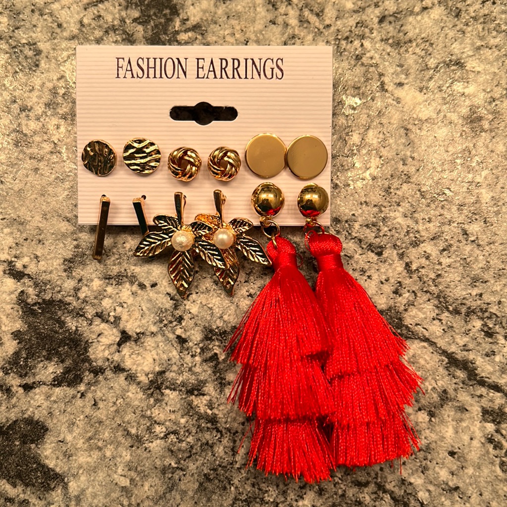 Brand New Six Pack Of Earrings